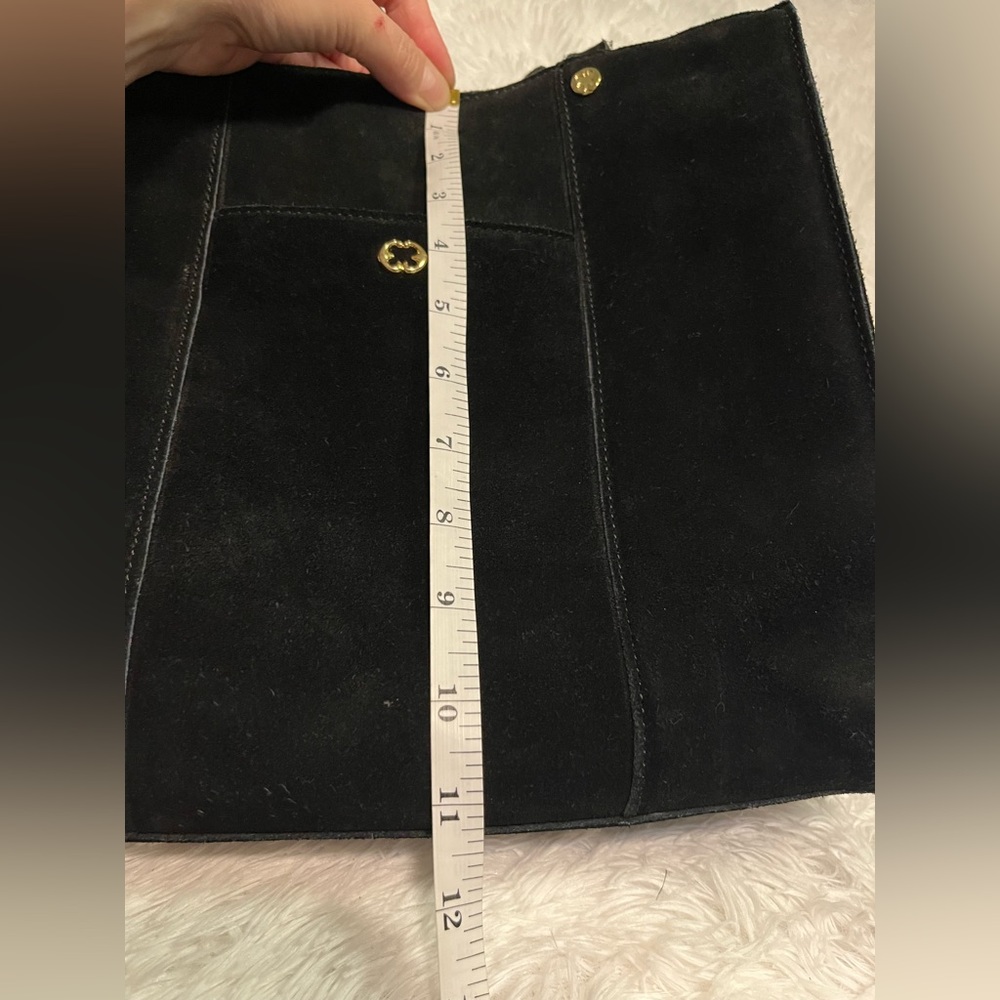 Emma Fox suede patchwork bag - Picture 9 of 16